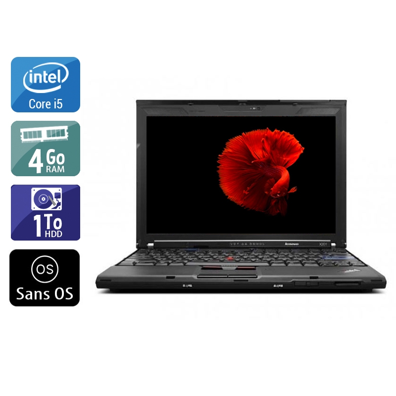 Acheter Lenovo ThinkPad X201 12,5'' i5 - 4Go RAM 1To HDD Sans OS Très bon étatOccasion certifiée reconditionnée Bon état - 249,17 € Lenovo ThinkPad X201 12,5'' i5 - 4Go RAM 1To HDD Sans OS Très bon étatOccasion certifiée reconditionnée Bon état - reconditionné disponible sur Kiatoo