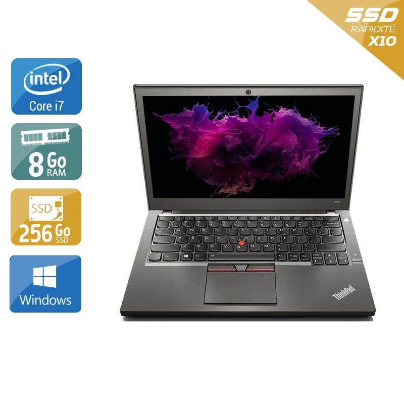 Lenovo ThinkPad X250 i7 8Go RAM 256Go SSD Windows 10