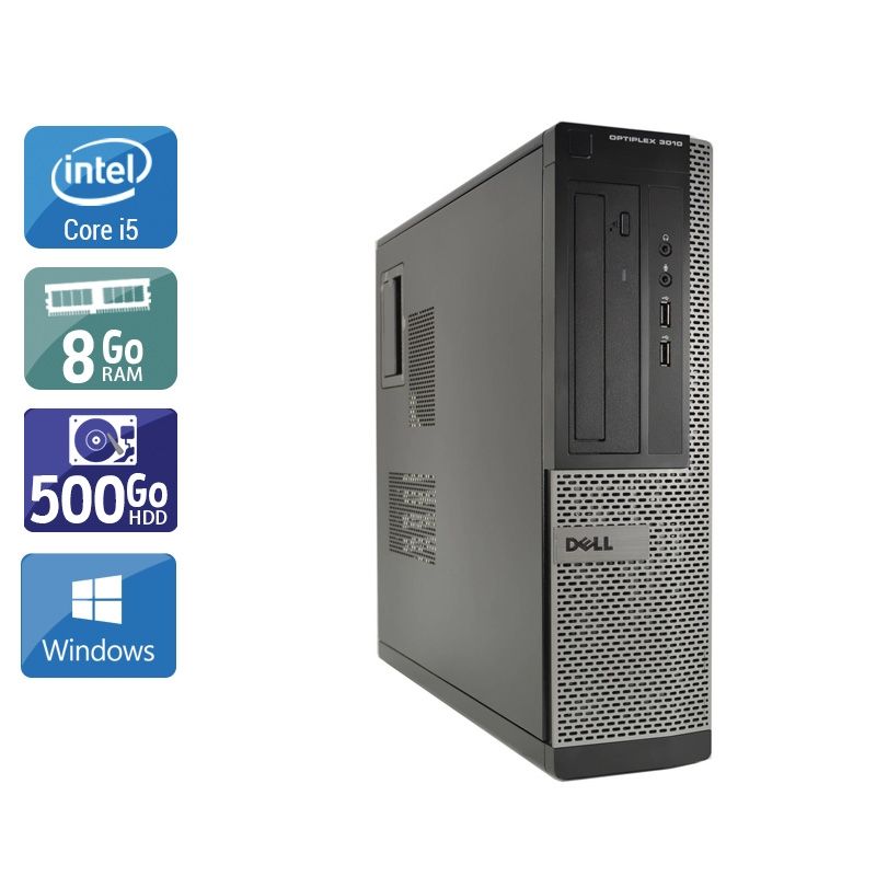 Dell Optiplex 3010 Desktop i5 8Go RAM 500Go HDD Windows 10