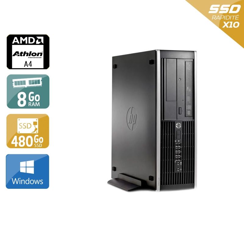 HP Compaq Pro 6305 SFF AMD A4 8Go RAM 480Go SSD Windows 10