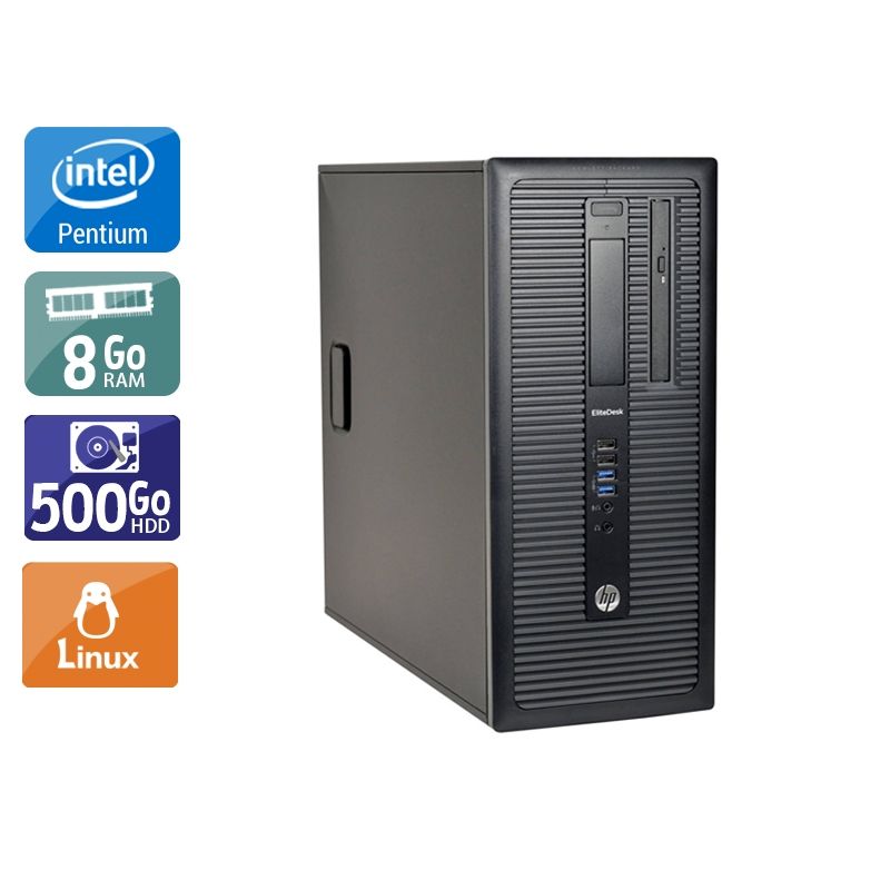 HP Compaq 280 G1 Tower Pentium G Dual Core 8Go RAM 500Go HDD Linux