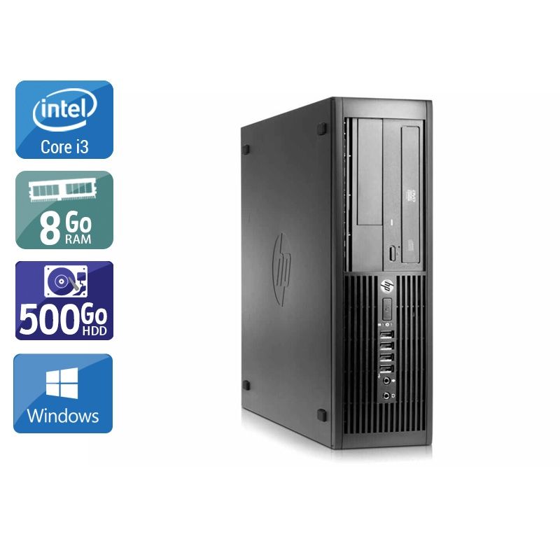 HP Compaq Pro 4300 SFF i3 8Go RAM 500Go HDD Windows 10