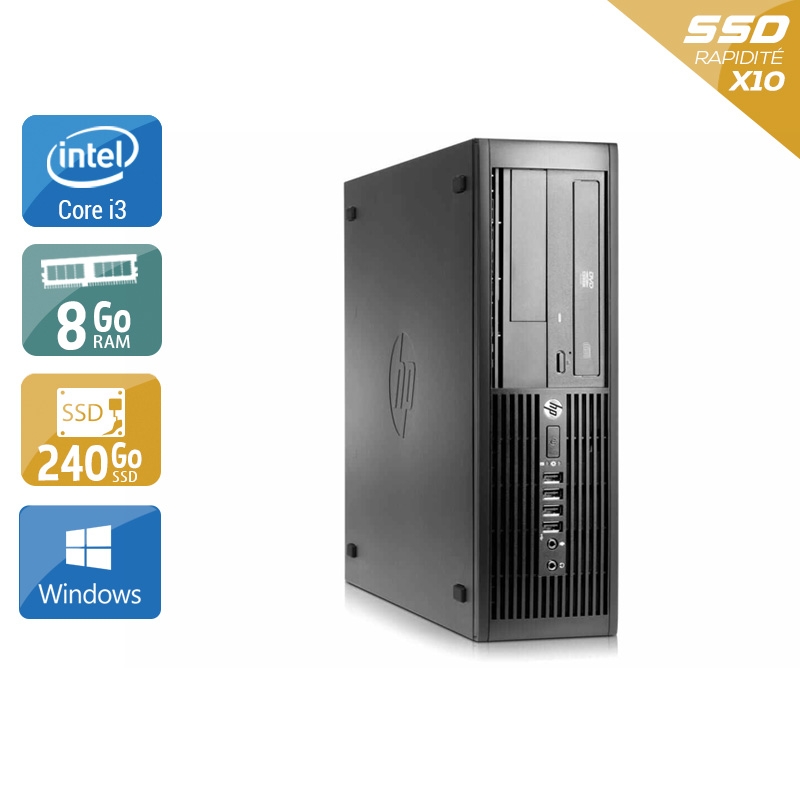 Acheter HP Compaq Pro 4300 SFF i3 - 8Go RAM 240Go SSD Windows 10 Bon étatOccasion certifiée reconditionnée Bon état - 190,83 € HP Compaq Pro 4300 SFF i3 - 8Go RAM 240Go SSD Windows 10 Bon étatOccasion certifiée reconditionnée Bon état - reconditionné disponible sur Kiatoo
