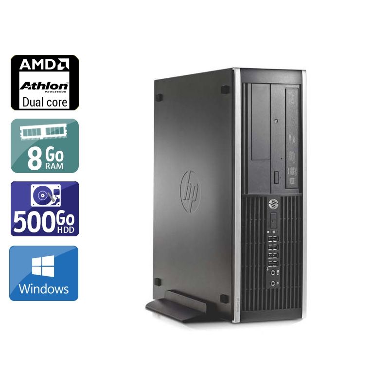 HP Compaq Pro 6005 SFF AMD Athlon Dual Core 8Go RAM 500Go HDD Windows 10