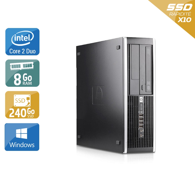 Acheter HP Compaq Pro 6000 SFF Core 2 Duo - 8Go RAM 240Go SSD Windows 10 Bon étatOccasion certifiée reconditionnée Bon état - 190,83 € HP Compaq Pro 6000 SFF Core 2 Duo - 8Go RAM 240Go SSD Windows 10 Bon étatOccasion certifiée reconditionnée Bon état - reconditionné disponible sur Kiatoo
