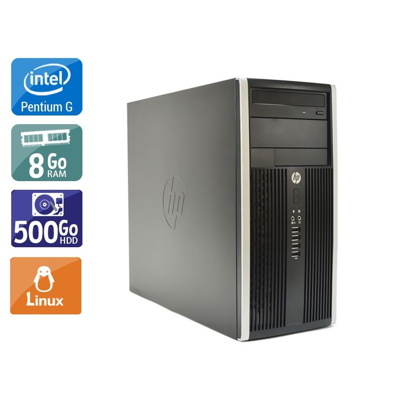 HP Compaq Pro 6200 Tower Pentium G Dual Core 8Go RAM 500Go HDD Linux