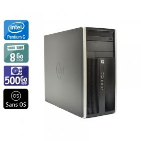HP Compaq Pro 6200 Tower Pentium G Dual Core 8Go RAM 500Go HDD Sans OS