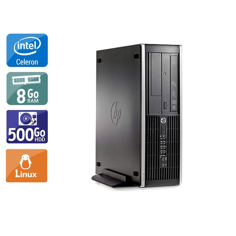 HP Compaq Pro 6300 SFF Celeron Dual Core 8Go RAM 500Go HDD Linux