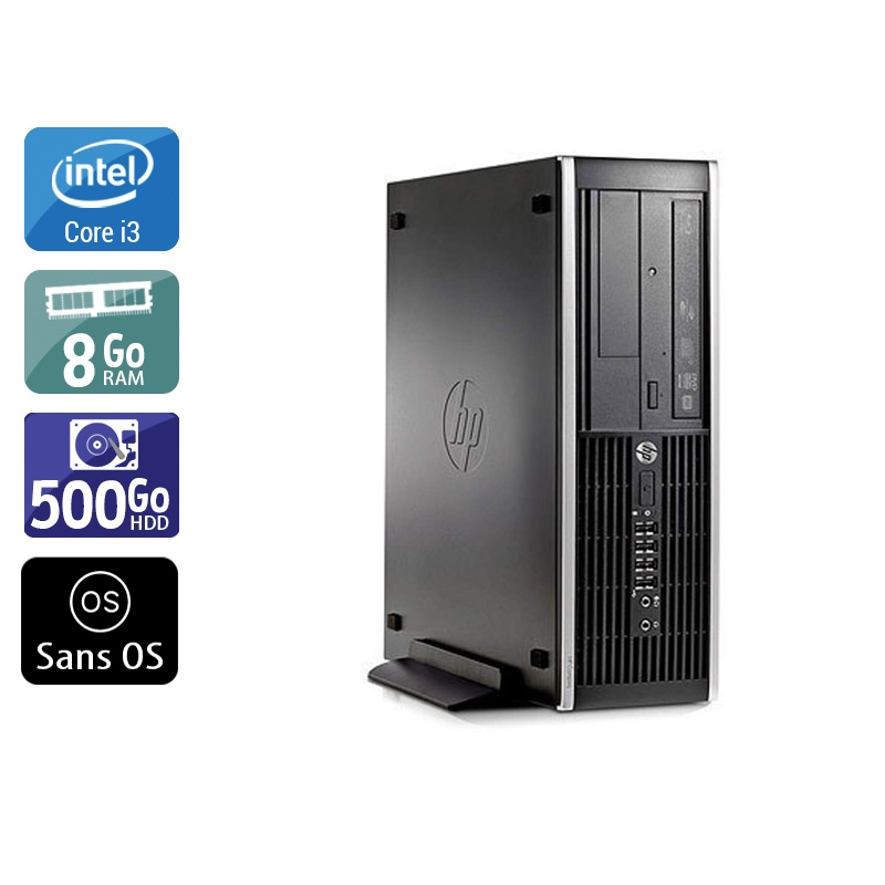 HP Compaq Pro 6300 SFF i3 - 8Go RAM 500Go HDD Sans OS  État correctOccasion certifiée reconditionnée Bon état -  reconditionné disponible sur Kiatoo
