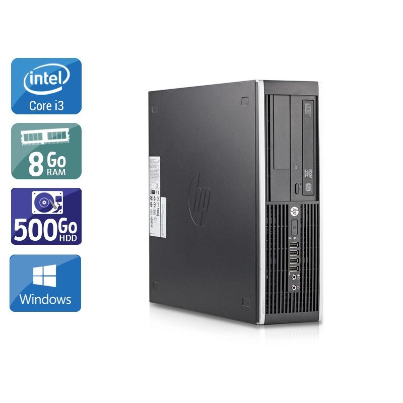 HP Compaq Elite 8200 SFF i3 8Go RAM 500Go HDD Windows 10