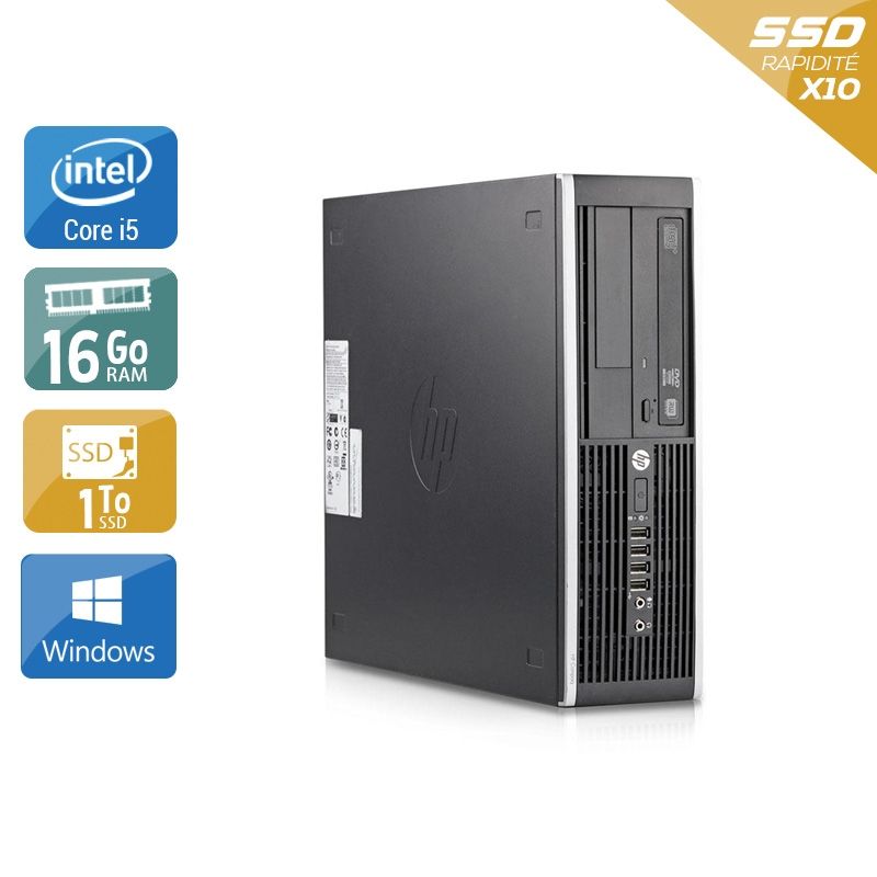 HP Compaq Elite 8200 SFF i5 16Go RAM 1To SSD Windows 10