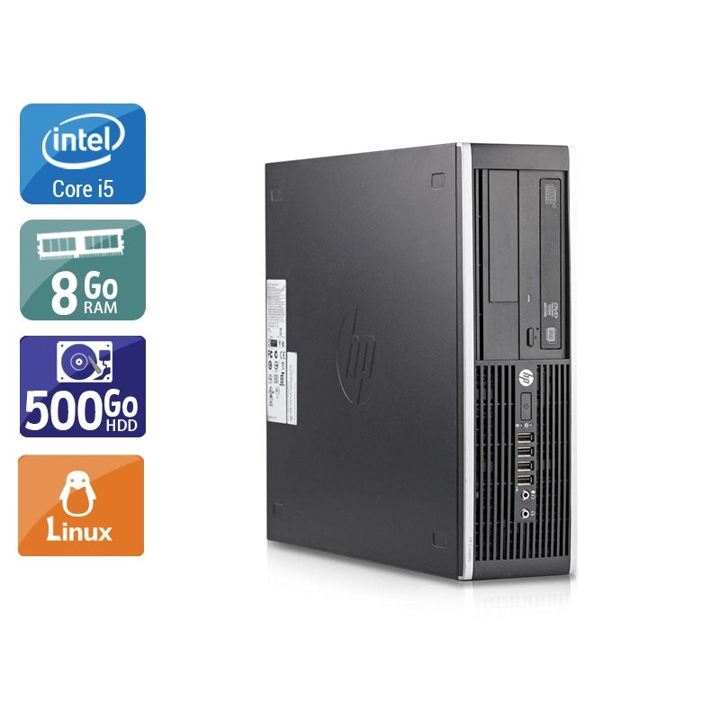HP Compaq Elite 8200 SFF i5 8Go RAM 500Go HDD Linux