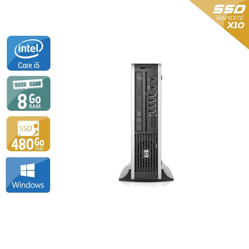 HP Compaq Elite 8200 USDT i5 8Go RAM 480Go SSD Windows 10