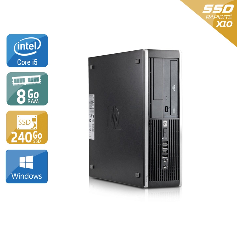 HP Compaq Elite 8300 SFF i5 - 8Go RAM 240Go SSD Windows 10  Bon étatOccasion certifiée reconditionnée Bon état -  reconditionné disponible sur Kiatoo