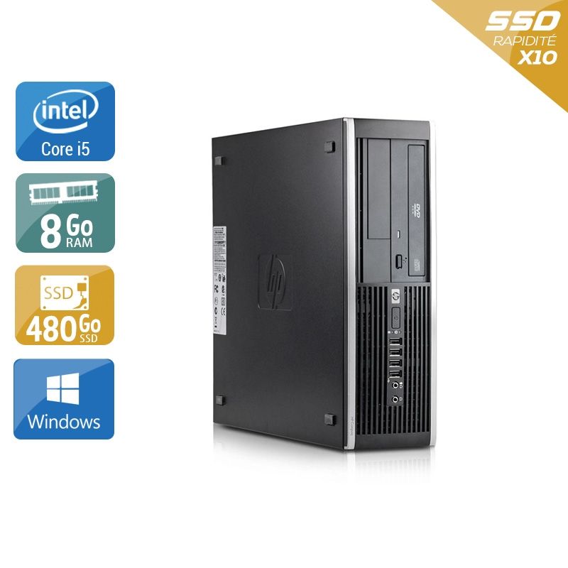 HP Compaq Elite 8300 SFF i5 8Go RAM 480Go SSD Windows 10