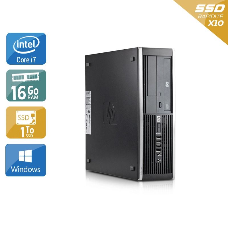 HP Compaq Elite 8300 SFF i7 16Go RAM 1To SSD Windows 10