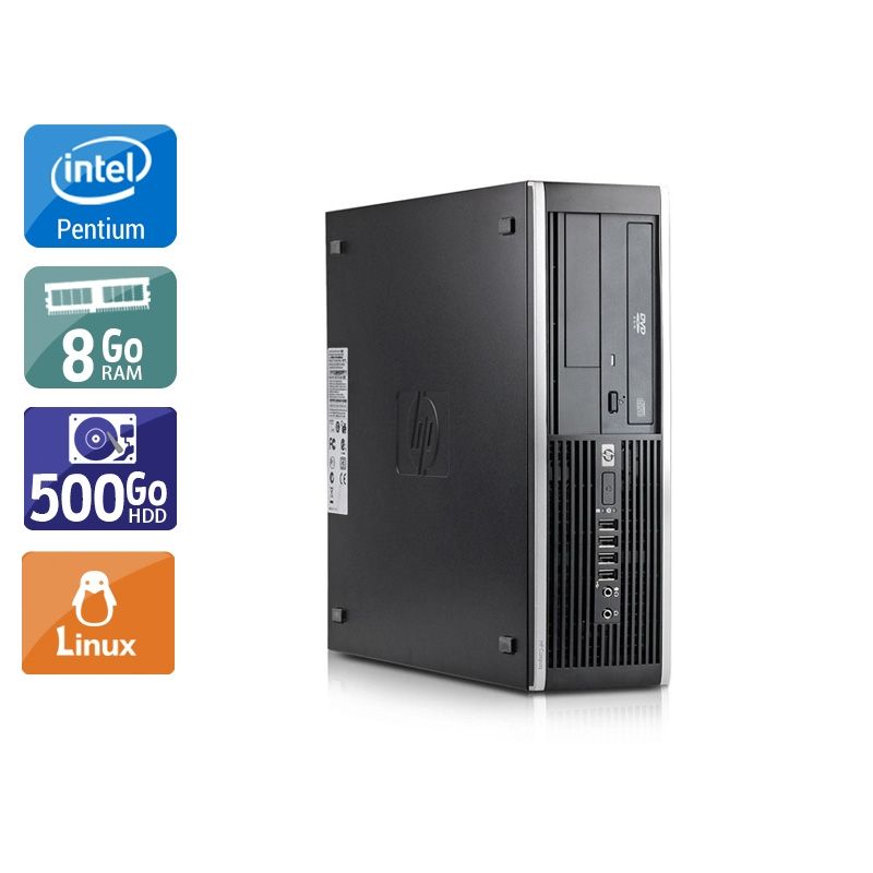 HP Compaq Elite 8300 SFF Pentium G Dual Core 8Go RAM 500Go HDD Linux