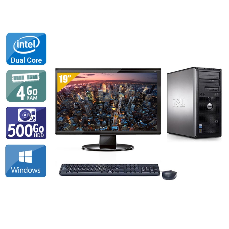 Acheter Dell Optiplex 360 Tower Dual Core + Écran - 19'' 4Go RAM 500Go HDD Windows 10 Bon étatOccasion certifiée reconditionnée Bon état - 224,17 € Dell Optiplex 360 Tower Dual Core + Écran - 19'' 4Go RAM 500Go HDD Windows 10 Bon étatOccasion certifiée reconditionnée Bon état - reconditionné disponible sur Kiatoo