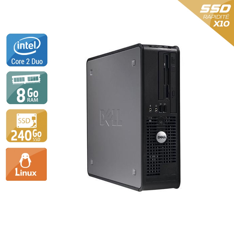 Dell Optiplex 380 SFF Core 2 Duo - 8Go RAM 240Go SSD Linux  Bon étatOccasion certifiée reconditionnée Bon état -  reconditionné disponible sur Kiatoo