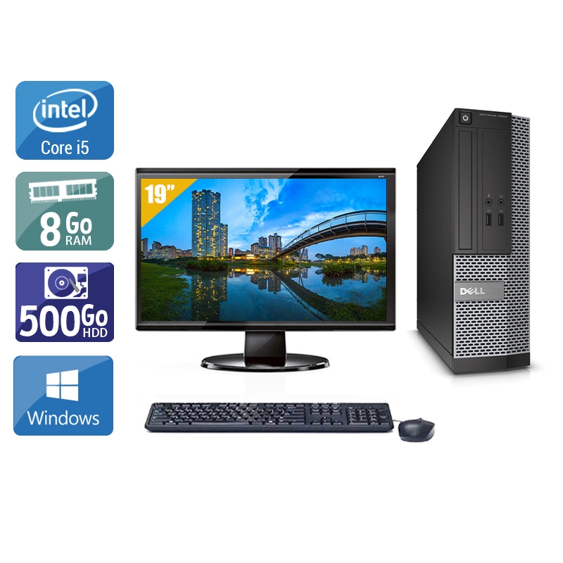 Dell Optiplex 3020 SFF i5 + Écran - 19'' 8Go RAM 500Go HDD Windows 10  Bon étatOccasion certifiée reconditionnée Bon état -  reconditionné disponible sur Kiatoo