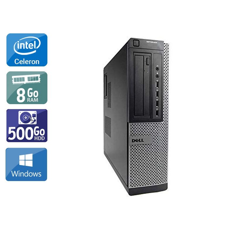 Dell Optiplex 390 Desktop Celeron 8Go RAM 500Go HDD Windows 10