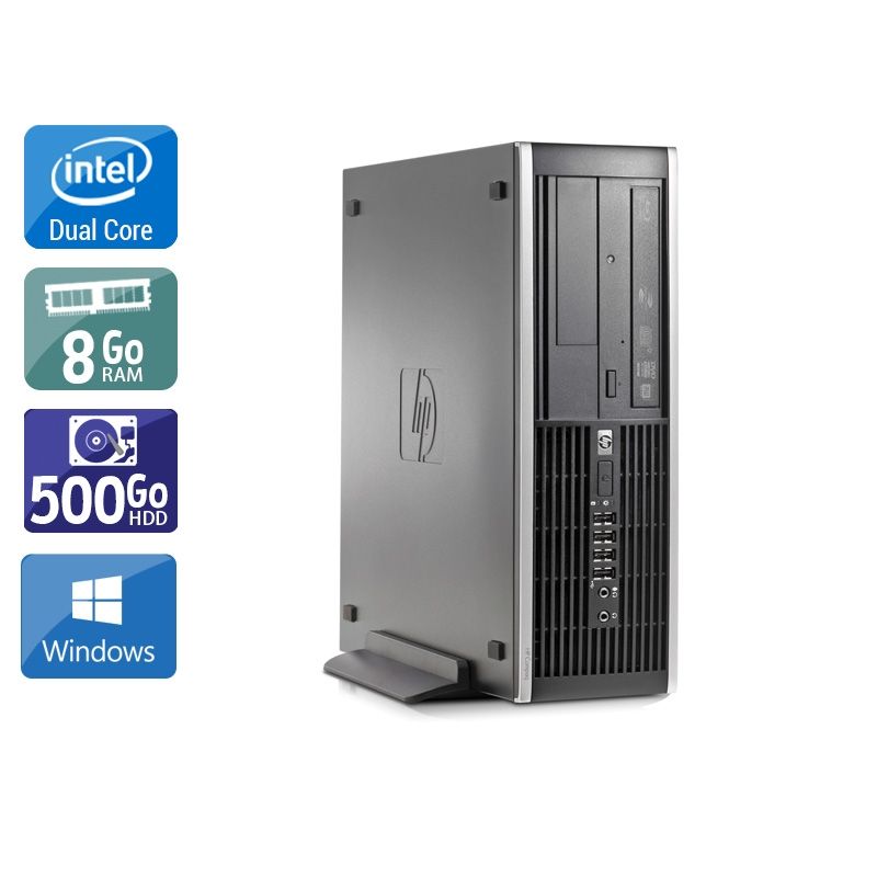 HP Compaq Elite 8000 SFF Dual Core 8Go RAM 500Go HDD Windows 10