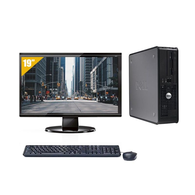 Dell Optiplex 380 SFF Dual Core avec Écran 19 pouces 8Go RAM 240Go SSD Windows 10