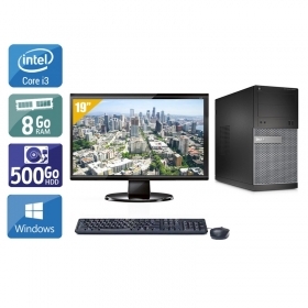 Dell Optiplex 390 Tower i3 avec Écran 19 pouces 8Go RAM 500Go HDD Windows 10