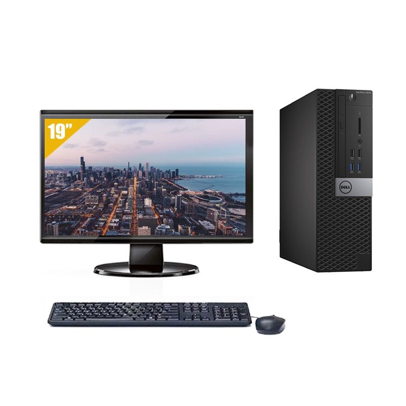 Dell Optiplex 5040 SFF i5 avec Écran 19 pouces 8Go RAM 240Go SSD Windows 10