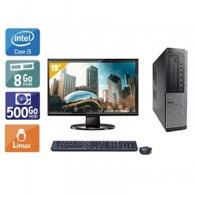 Dell Optiplex 7010 Desktop i5 avec Écran 19 pouces 8Go RAM 500Go HDD Linux
