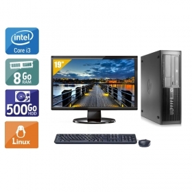 HP Compaq Pro 4300 SFF i3 avec Écran 19 pouces 8Go RAM 500Go HDD Linux
