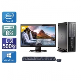 HP Compaq Pro 6300 SFF i3 avec Écran 19 pouces 8Go RAM 500Go HDD Windows 10
