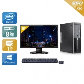 HP Compaq Elite 8100 SFF i5 avec Écran 19 pouces 8Go RAM 1To SSD Windows 10