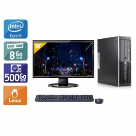 HP Compaq Elite 8100 SFF i5 avec Écran 19 pouces 8Go RAM 500Go HDD Linux