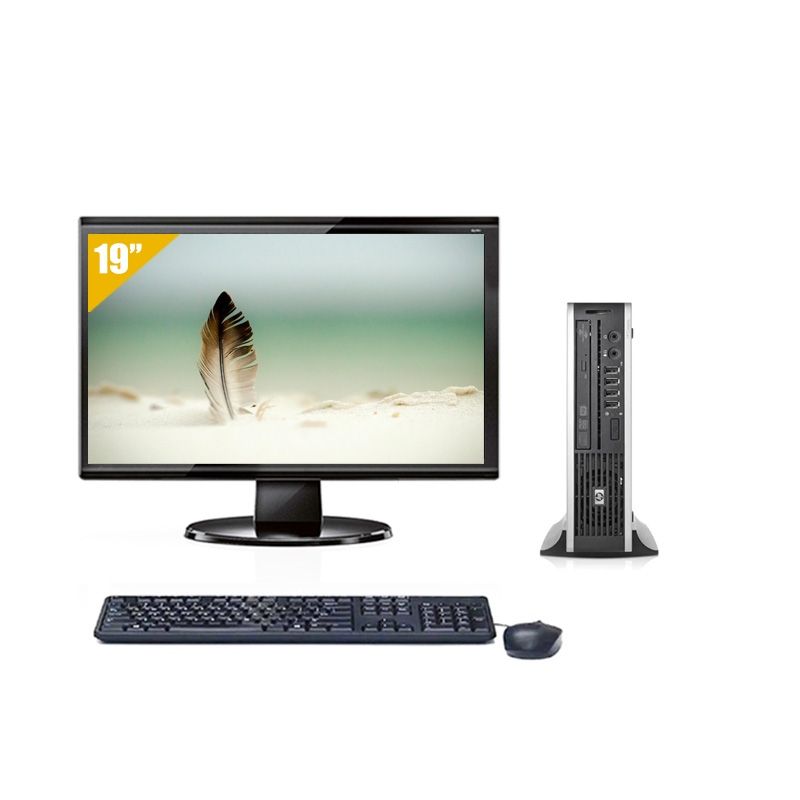 HP Compaq Elite 8200 USDT i3 avec Écran 19 pouces 8Go RAM 240Go SSD Linux
