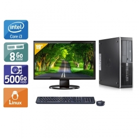 HP Compaq Elite 8300 SFF i3 avec Écran 19 pouces 8Go RAM 500Go HDD Linux