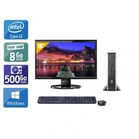 HP Compaq Elite 8300 USDT i3 avec Écran 19 pouces 8Go RAM 500Go HDD Windows 10