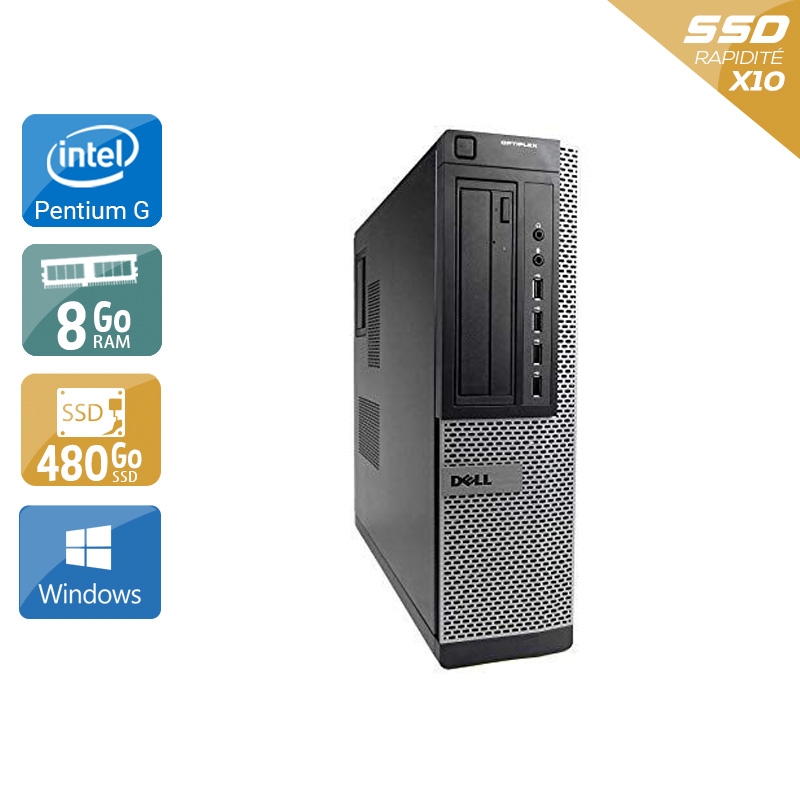 Dell Optiplex 7010 Desktop Pentium G Dual Core - 8Go RAM 480Go SSD Windows 10  Très bon étatOccasion certifiée reconditionnée Bon état -  reconditionné disponible sur Kiatoo