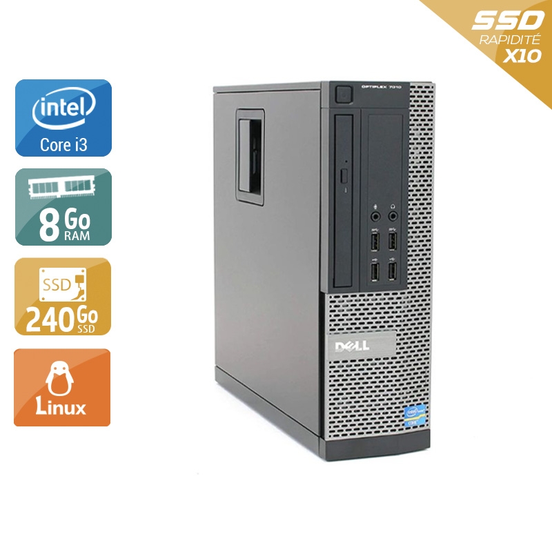 Acheter Dell Optiplex 7010 SFF i3 - 8Go RAM 240Go SSD Linux Très bon étatOccasion certifiée reconditionnée Bon état - 232,50 € Dell Optiplex 7010 SFF i3 - 8Go RAM 240Go SSD Linux Très bon étatOccasion certifiée reconditionnée Bon état - reconditionné disponible sur Kiatoo
