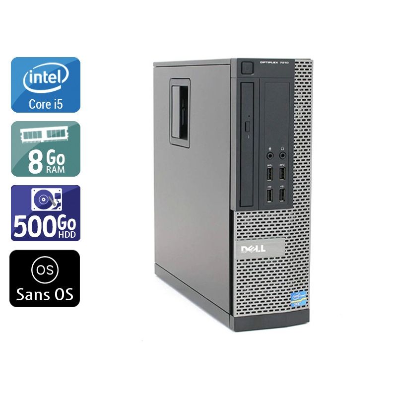 Dell Optiplex 7010 SFF i5 8Go RAM 500Go HDD Sans OS
