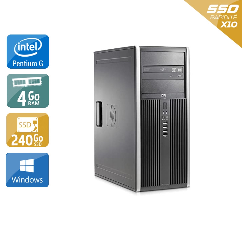 HP Compaq dc5700 Tower Pentium G Dual Core - 4Go RAM 240Go SSD Windows 10  État correctOccasion certifiée reconditionnée Bon état -  reconditionné disponible sur Kiatoo