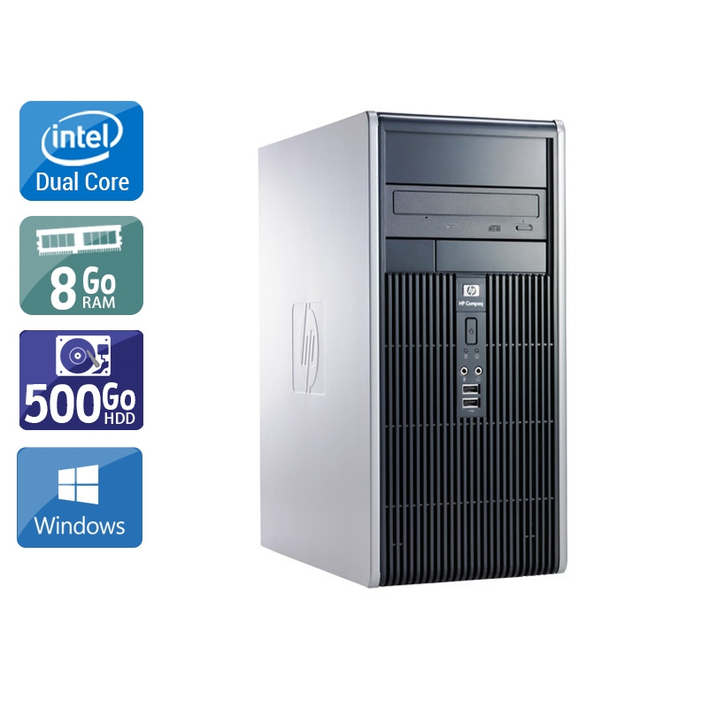 HP Compaq dc7800 Tower Dual Core - 8Go RAM 500Go HDD Windows 10  Très bon étatOccasion certifiée reconditionnée Bon état -  reconditionné disponible sur Kiatoo