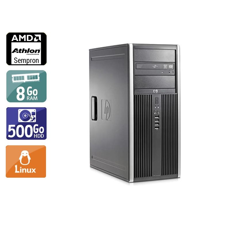 HP Compaq dc5750 Tower AMD Sempron 8Go RAM 500Go HDD Linux