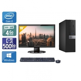 Dell Optiplex 7040 SFF i3 Gen 6 avec Écran 19 pouces 4Go RAM 500Go HDD Windows 10