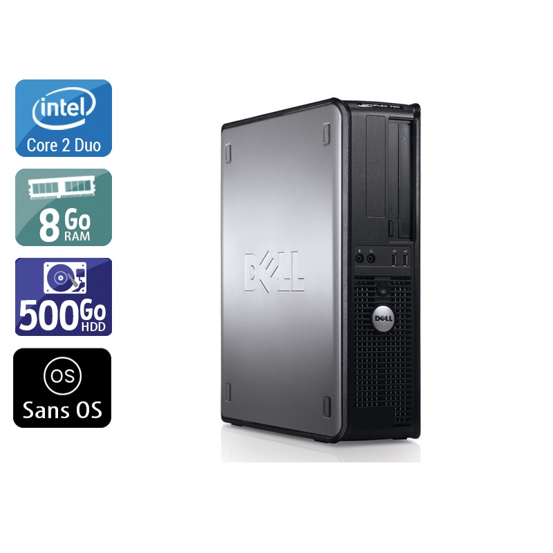 Dell Optiplex 760 Desktop Core 2 Duo - 8Go RAM 500Go HDD Sans OS  Bon étatOccasion certifiée reconditionnée Bon état -  reconditionné disponible sur Kiatoo