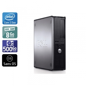 Dell Optiplex 780 Desktop Core 2 Duo 8Go RAM 500Go HDD Sans OS