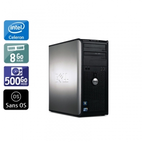 Dell Optiplex 780 Tower Celeron Dual Core 8Go RAM 500Go HDD Sans OS