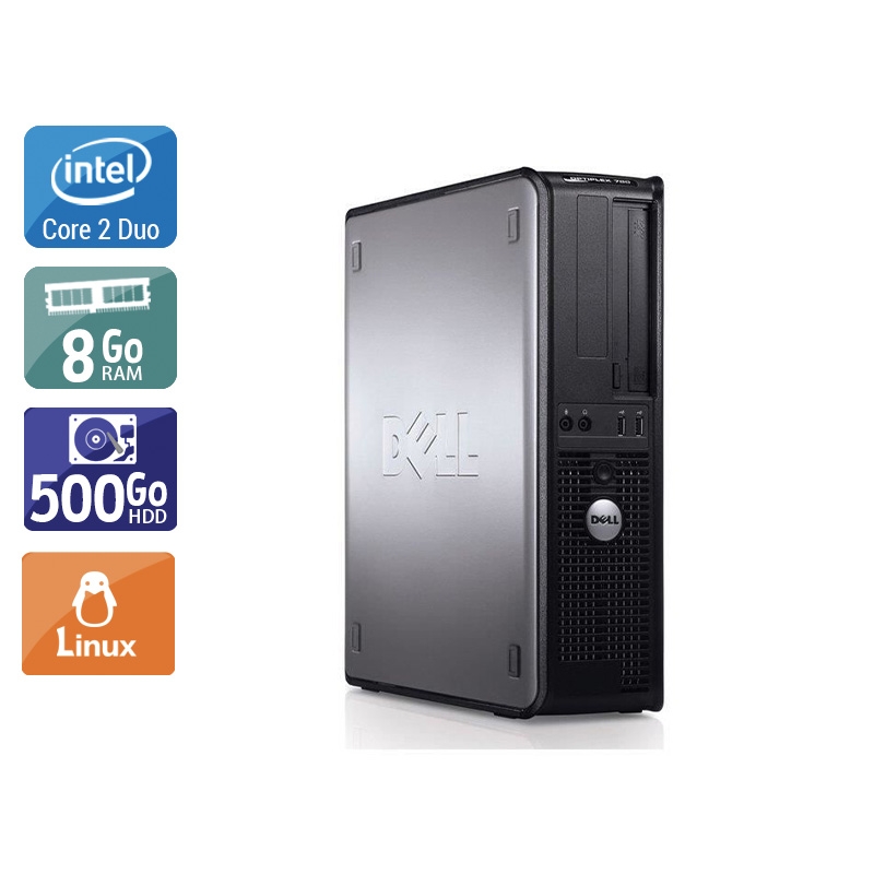 Dell Optiplex 780 SFF Core 2 Duo - 8Go RAM 500Go HDD Linux  Très bon étatOccasion certifiée reconditionnée Bon état -  reconditionné disponible sur Kiatoo