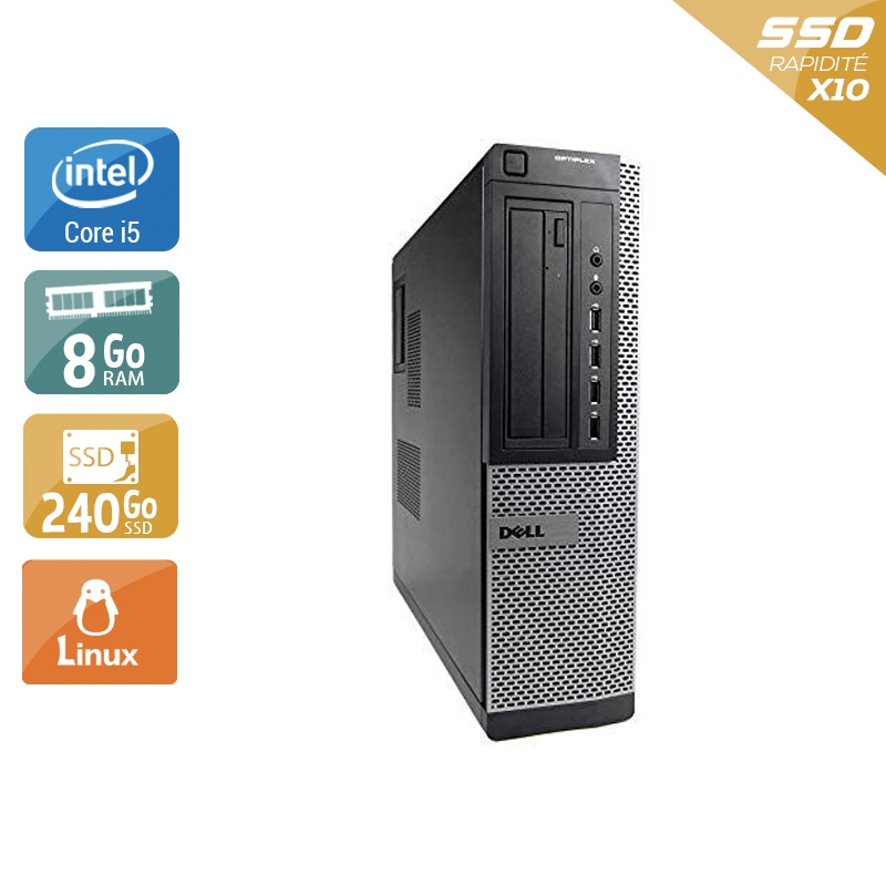 Dell Optiplex 790 Desktop i5 8Go RAM 240Go SSD Linux