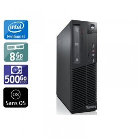 Lenovo ThinkCentre M73 SFF Pentium G Dual Core 8Go RAM 500Go HDD Sans OS